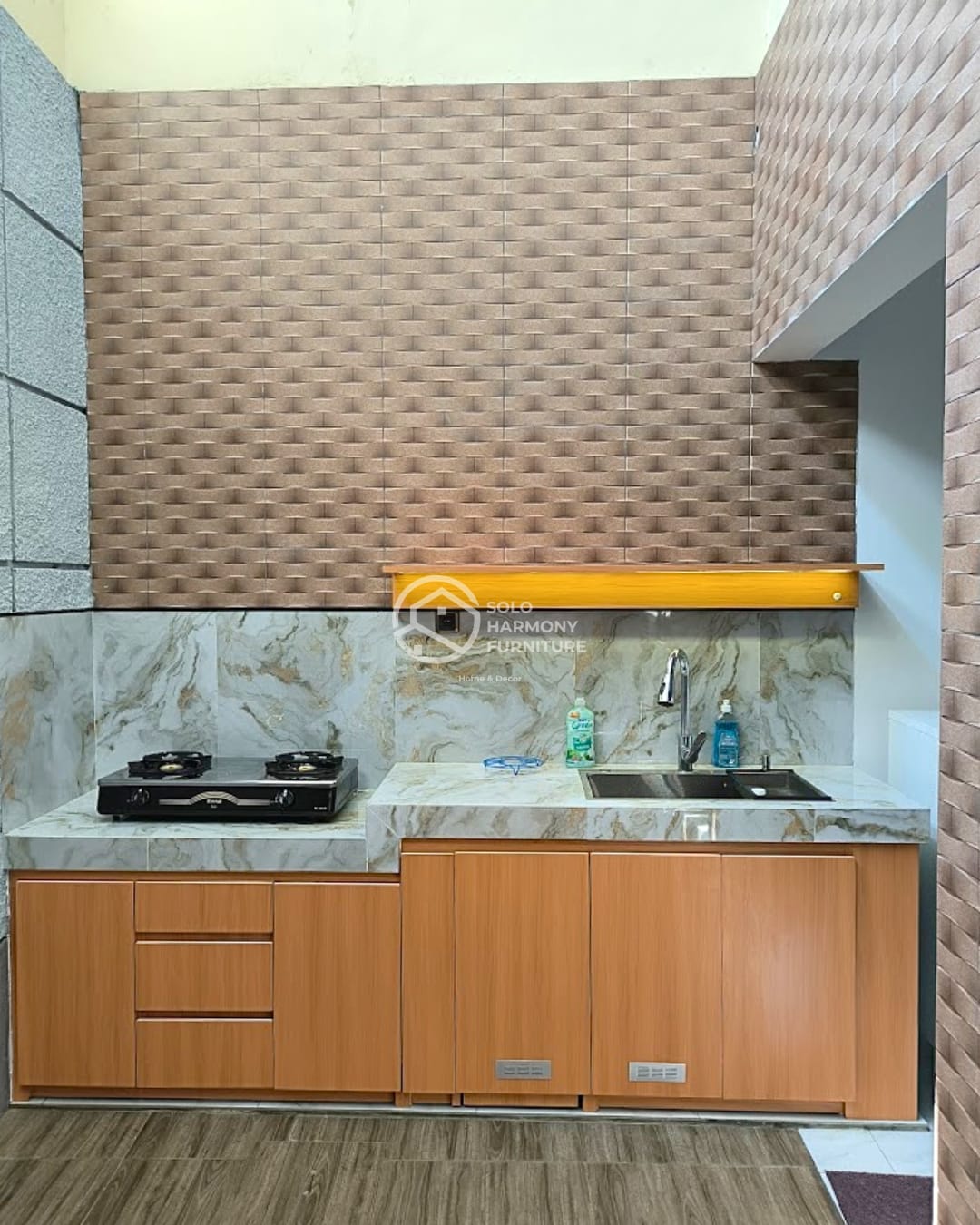 Kitchenset minimalis Gentan , Sukoharjo — custom furniture Sukoharjo Solo Harmony