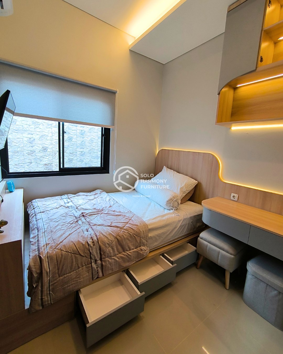 Kamar Anak Multifungsi Modern — Interior foto 4 di Colomadu, Karanganyar