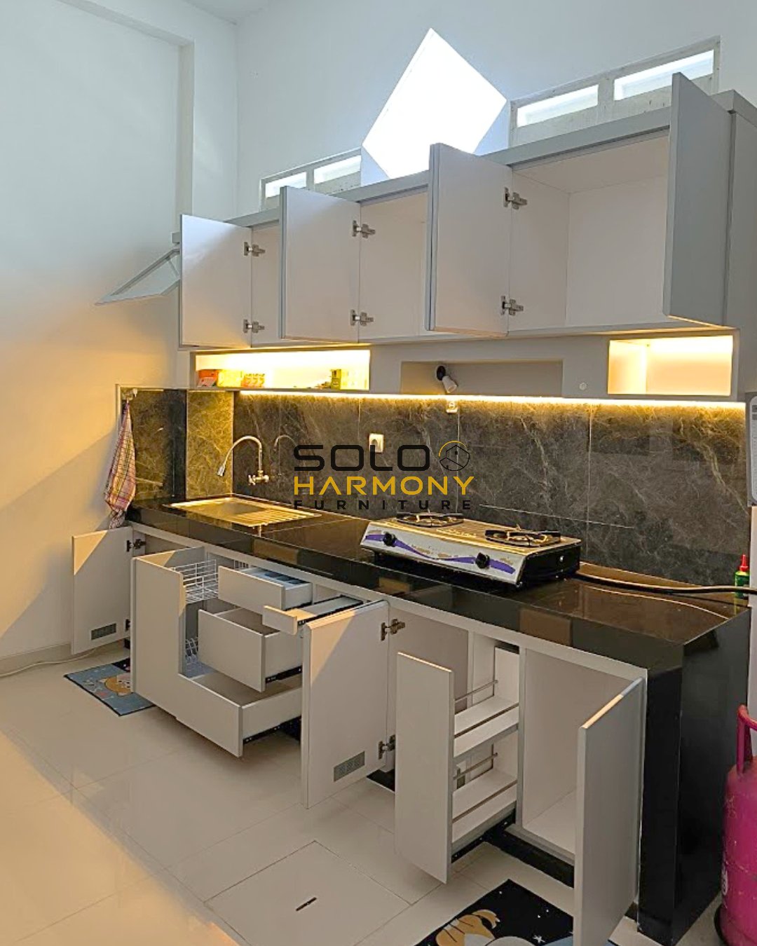 Kitchen Set Minimalis Modern - Pak Hary — Kitchen Set foto 2 di Colomadu, Karanganyar