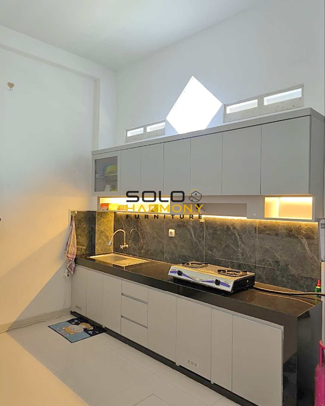 Kitchen Set Minimalis Modern - Pak Hary — Kitchen Set foto 4 di Colomadu, Karanganyar