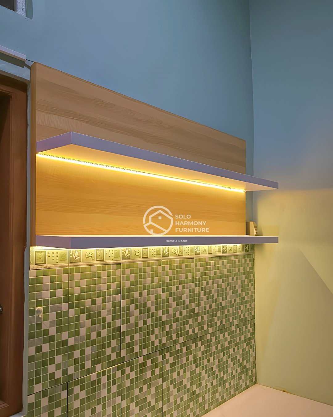 Kitchen Set Lurus Layout Minimalis — Kitchen Set foto 2 di Boyolali
