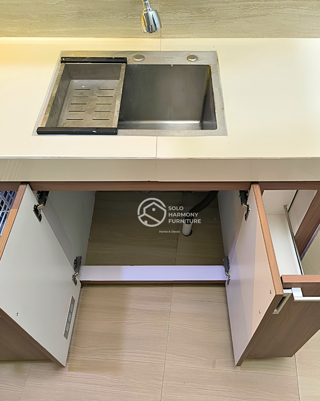 Kitchen Set L-Shape Sage & Wood — Kitchen Set foto 5 di Sumber, Solo
