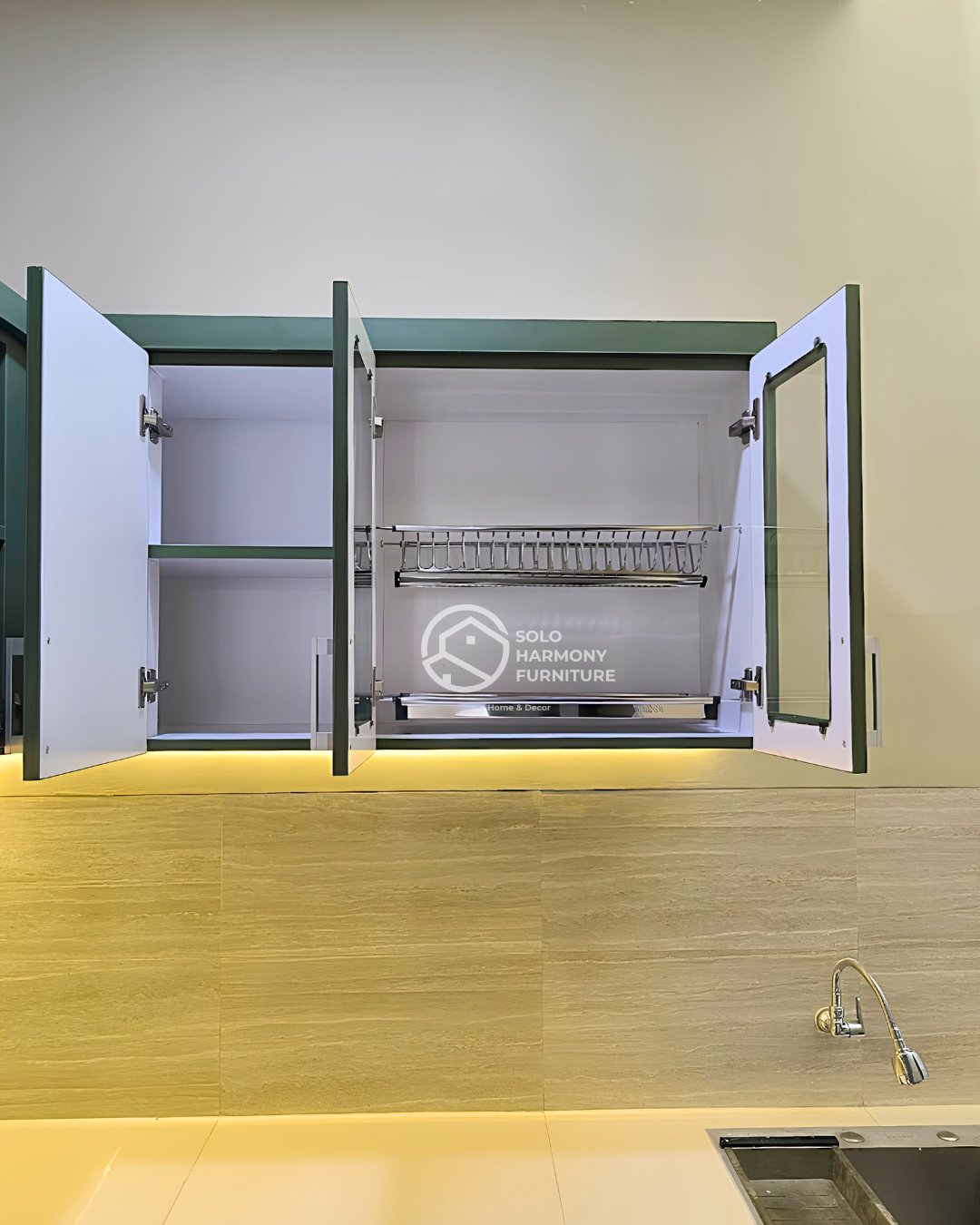 Kitchen Set L-Shape Sage & Wood — Kitchen Set foto 7 di Sumber, Solo