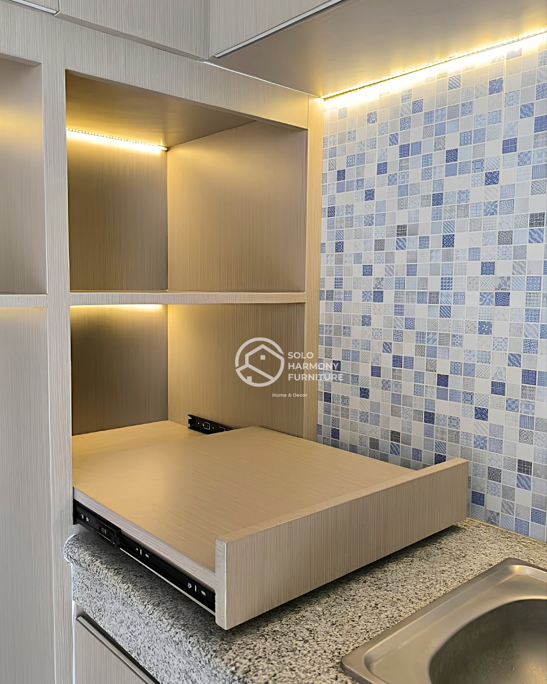 Standard Height Integrated Kitchen Set — Kitchen Set foto 5 di Gumpang, Sukoharjo