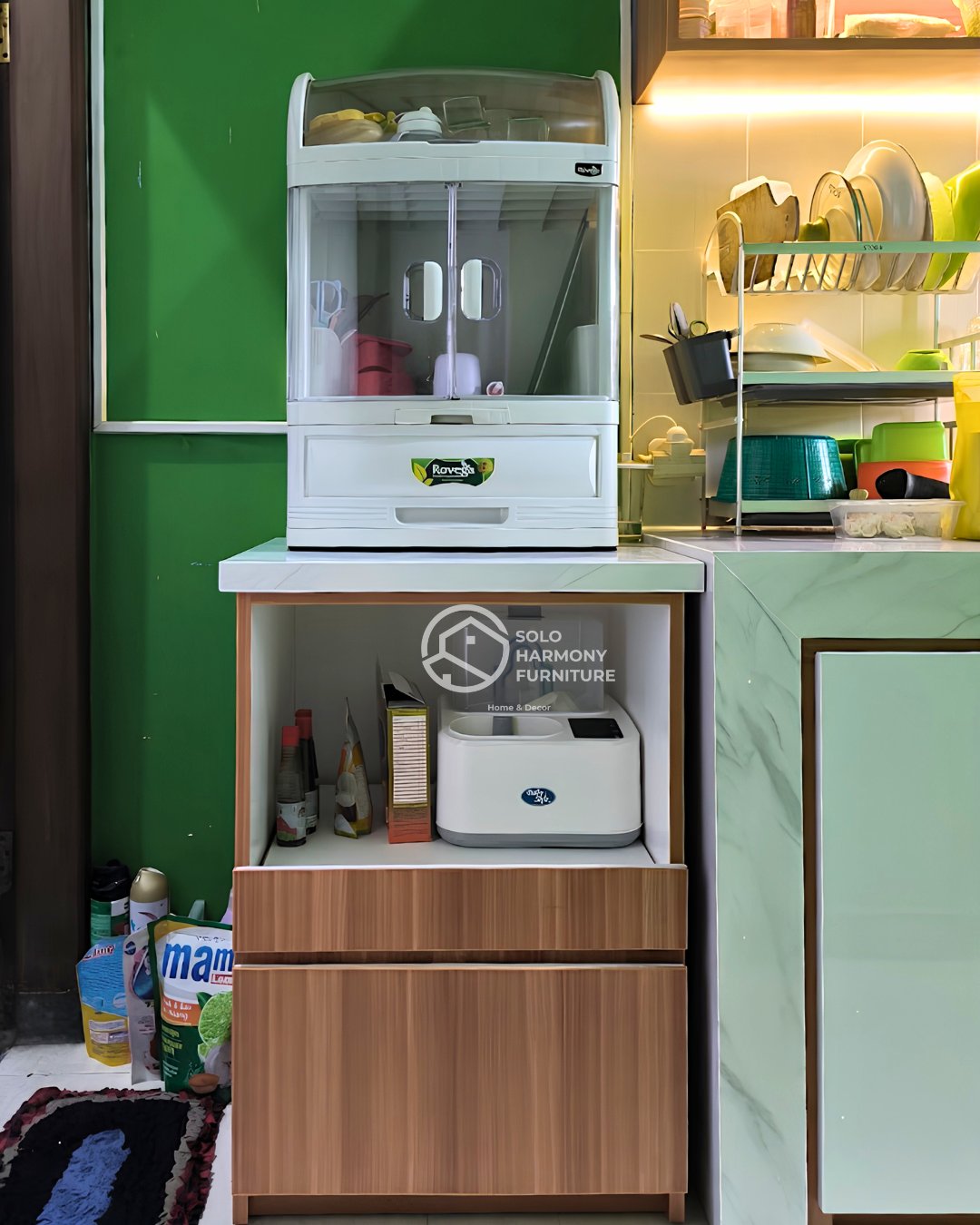 Kabinet Sudut Dapur Multifungsi — Lemari foto 2 di Banjarsari, Solo