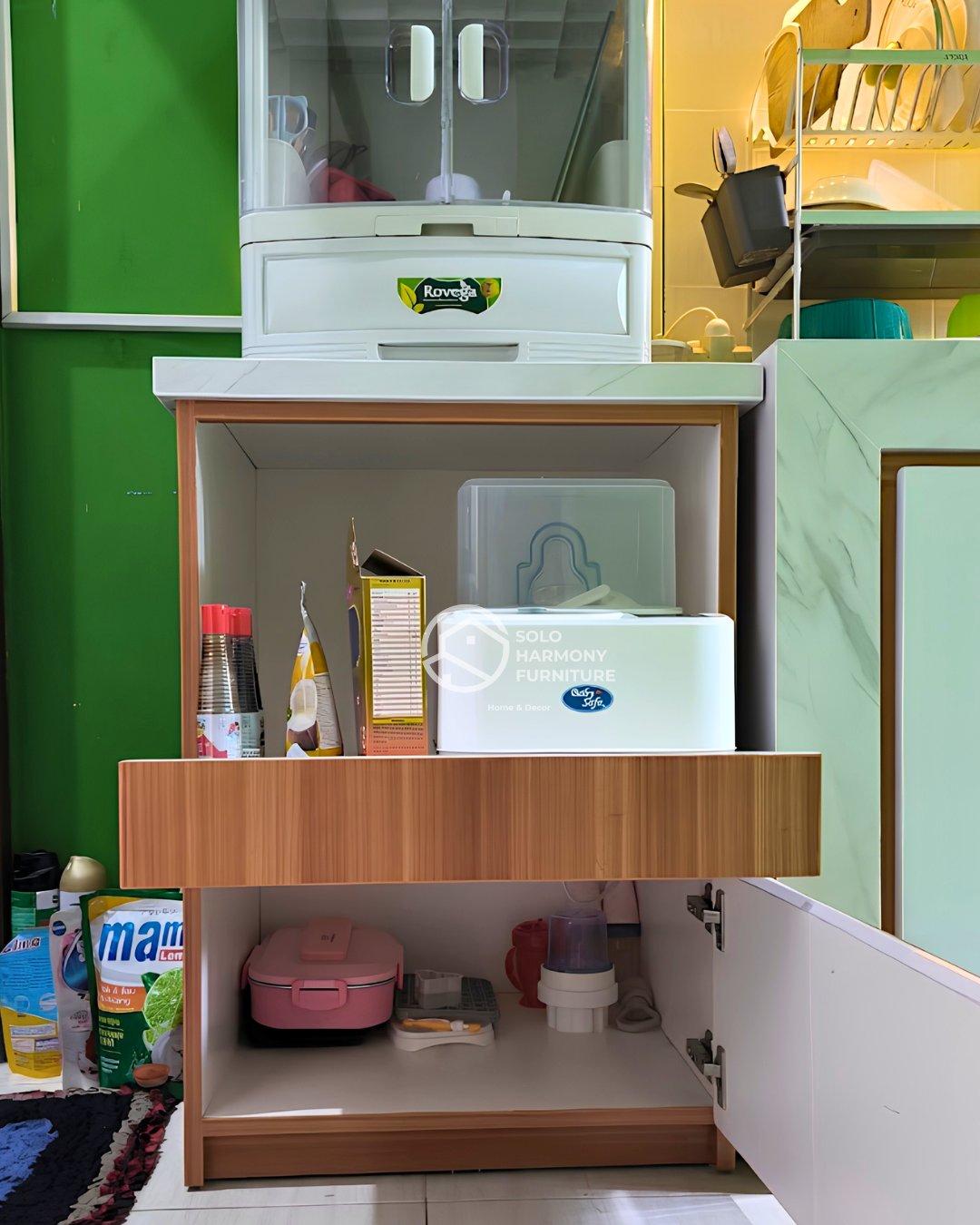 Kabinet Sudut Dapur Multifungsi — Lemari foto 5 di Banjarsari, Solo