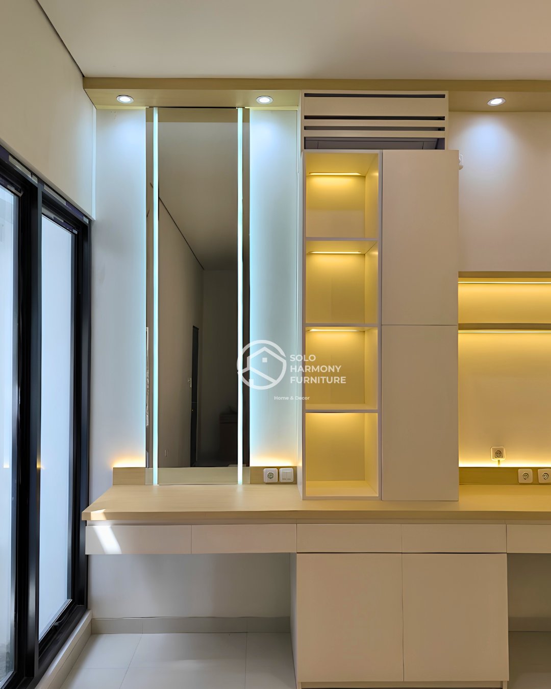 Set Kamar Tidur Utama Japandi Mewah — Interior foto 9 di Casablanca Signature Singopuran, Sukoharjo