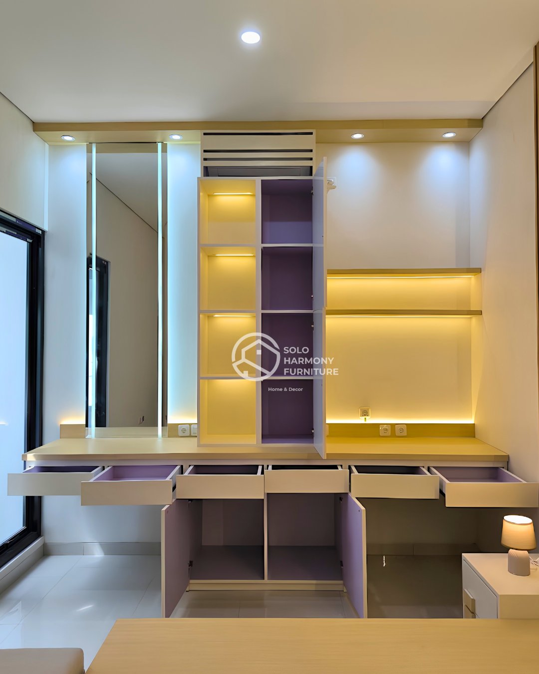 Set Kamar Tidur Utama Japandi Mewah — Interior foto 14 di Casablanca Signature Singopuran, Sukoharjo