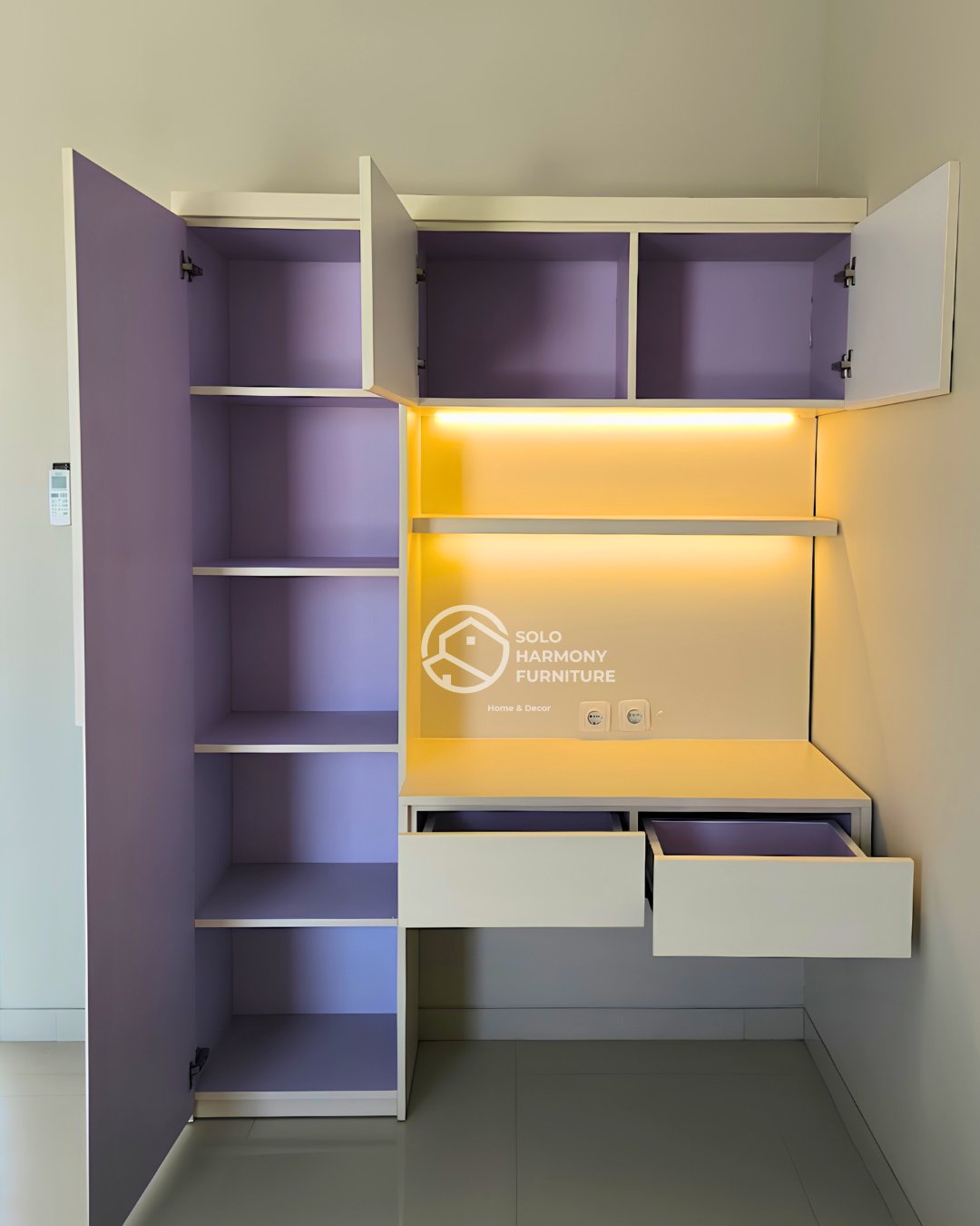 Set Kamar Anak Minimalis Maskulin — Interior foto 5 di Casablanca Signature Singopuran, Sukoharjo
