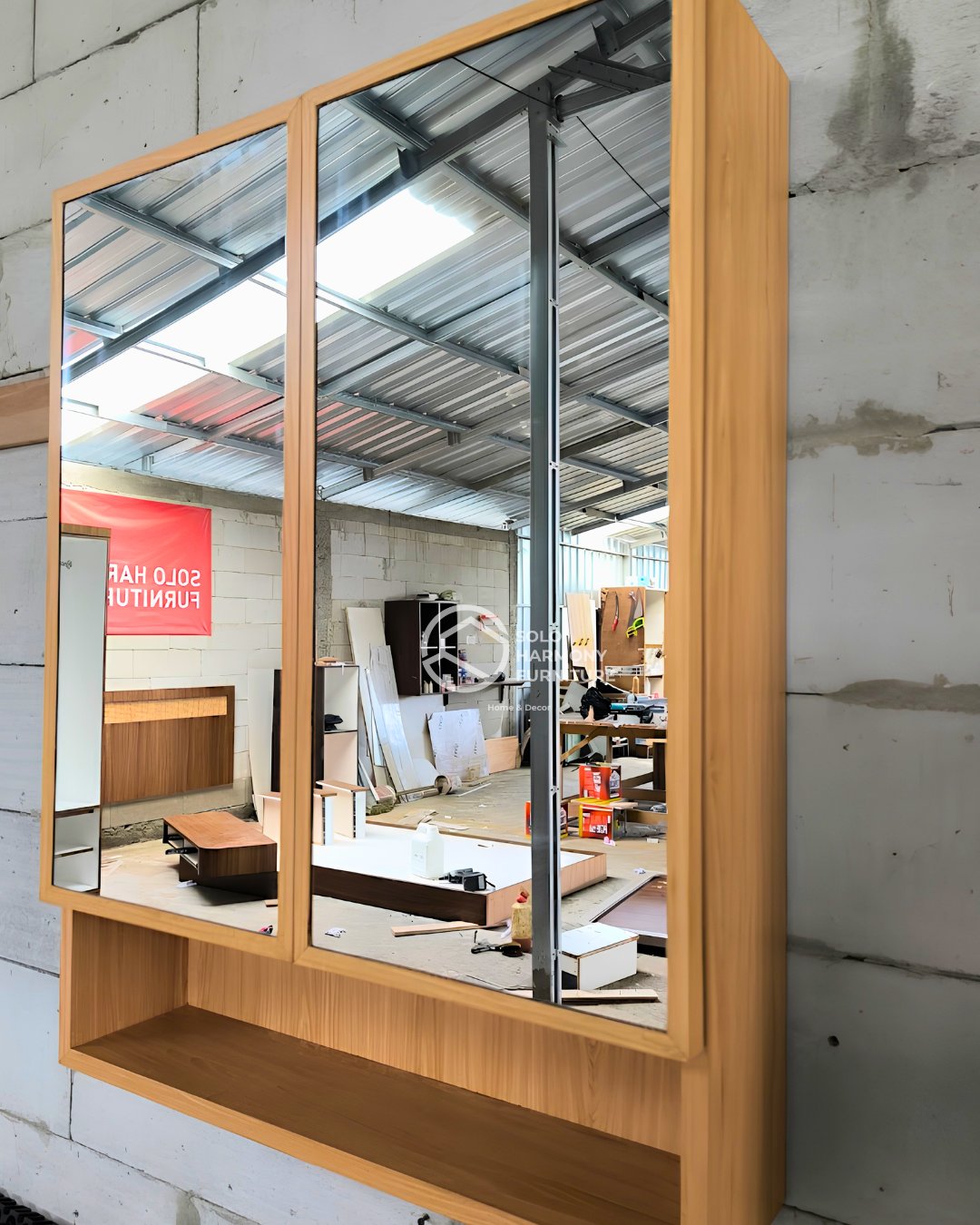 Kabinet Cermin Washtafel Minimalis — Lemari foto 2 di Boyolali