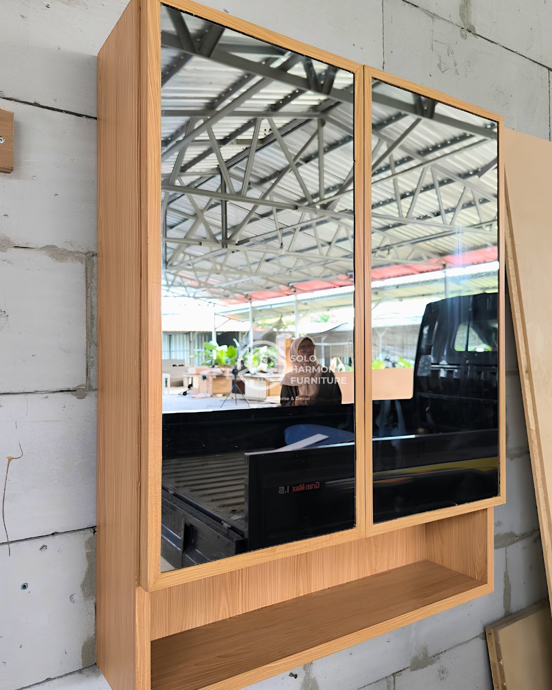 Kabinet Cermin Washtafel Minimalis — Lemari foto 3 di Boyolali