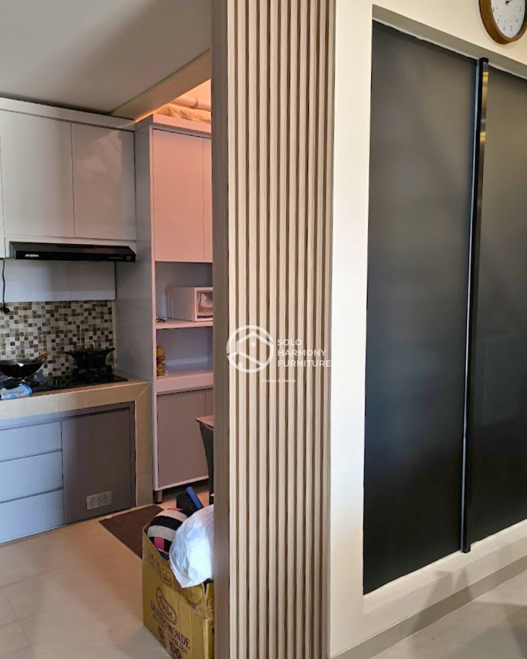 Partisi Kisi-Kisi Kayu Minimalis — Interior foto 3 di Colomadu, Karanganyar