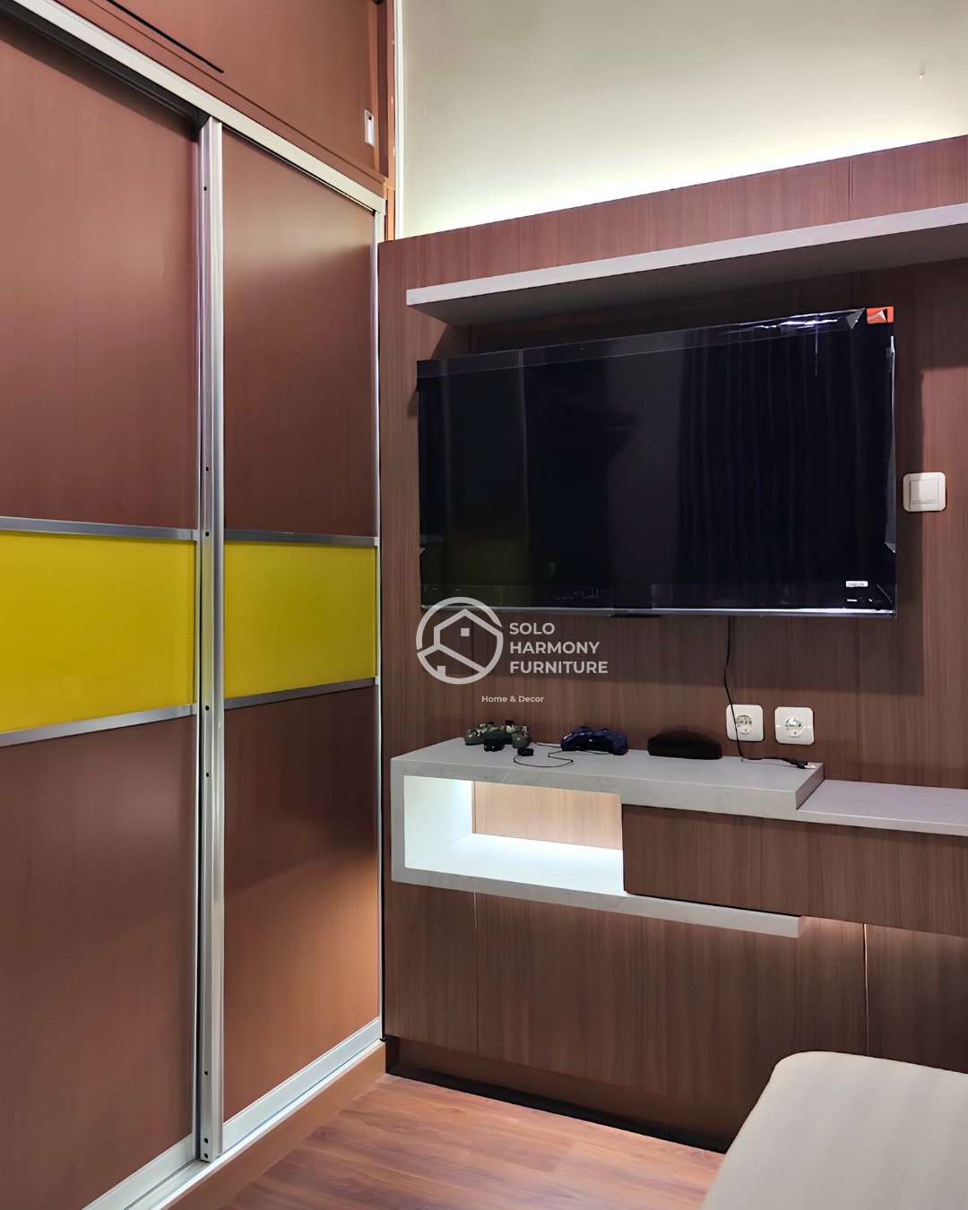 Set Kamar Tidur Minimalis Built-In — Interior foto 5 di Wonosari, Klaten