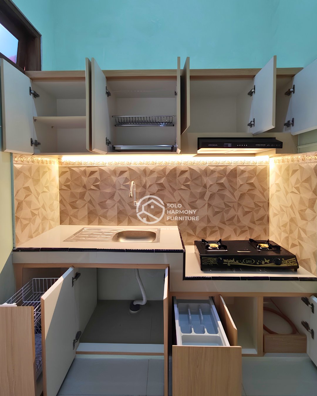 Kitchenset Minimalis — Kitchen Set foto 3 di Solo