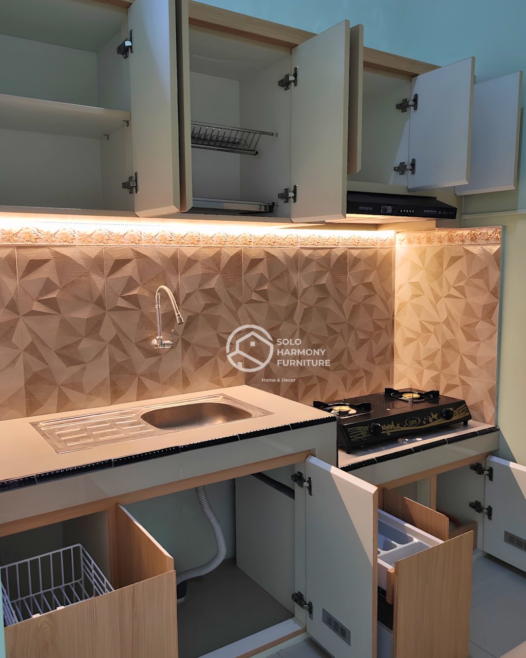 Kitchenset Minimalis — Kitchen Set foto 4 di Solo