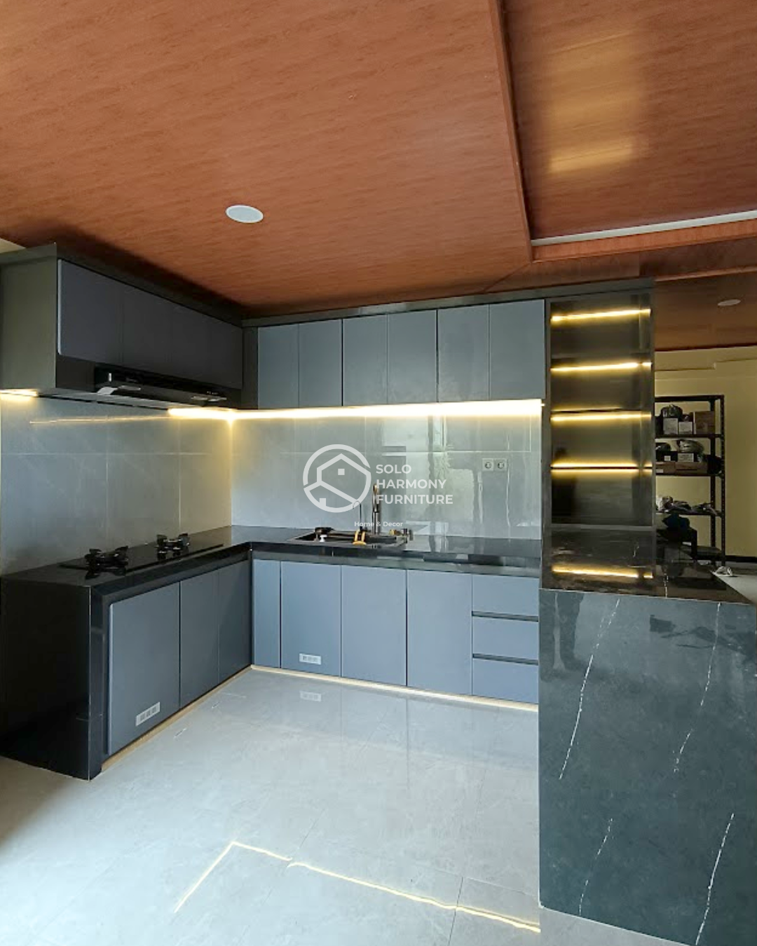Kitchen Set Elegan — Kitchen Set di Sukoharjo · Solo Harmony Furniture Soloraya