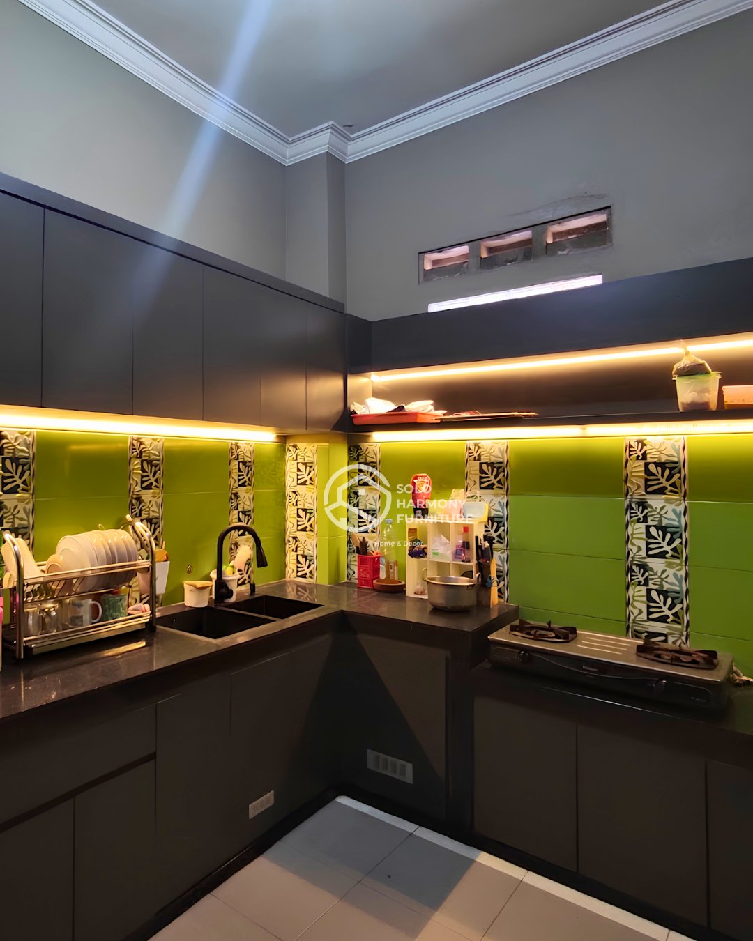Kitchenset atas bawah — Kitchen Set di Sragen · Solo Harmony Furniture Soloraya