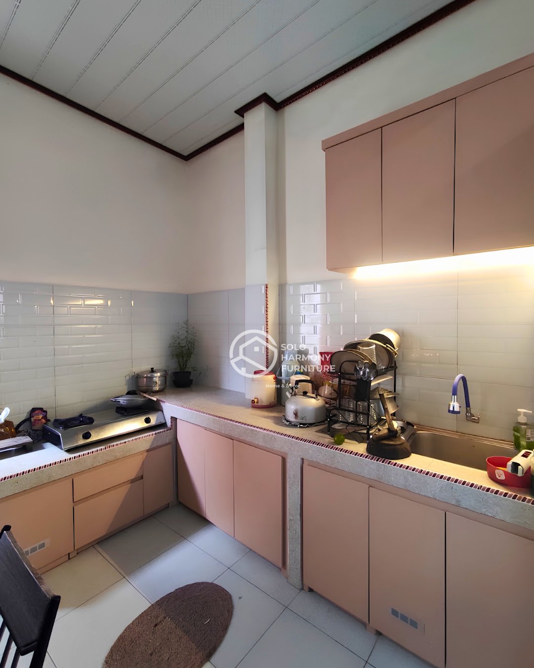 Kitchen Set Kitchen Set Sudut Minimalis di Wonogiri — Solo Harmony Furniture