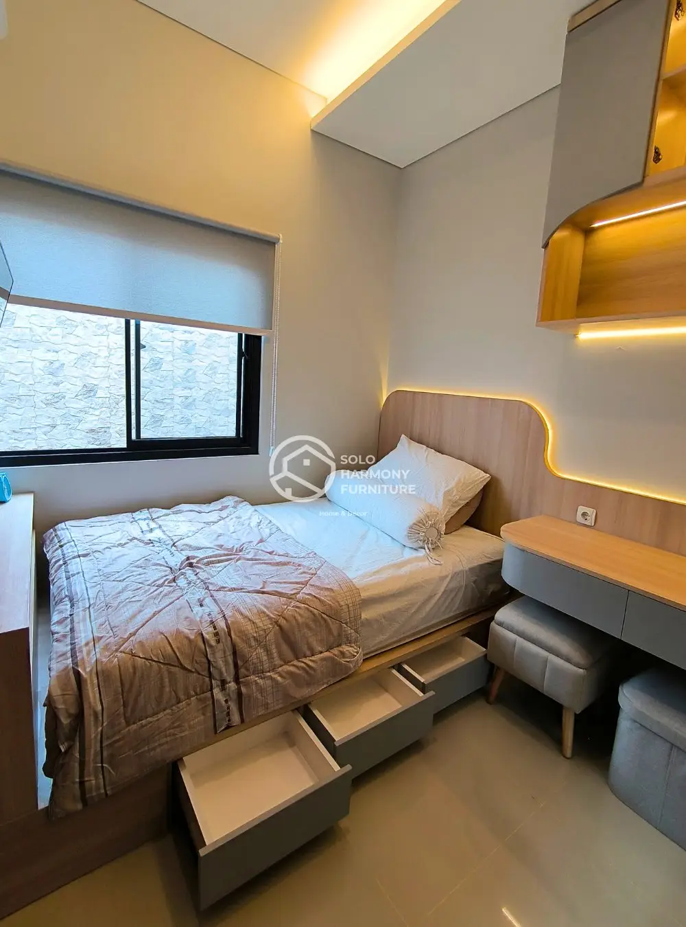 Kamar Anak Multifungsi Modern — Interior foto 4 di Colomadu, Karanganyar