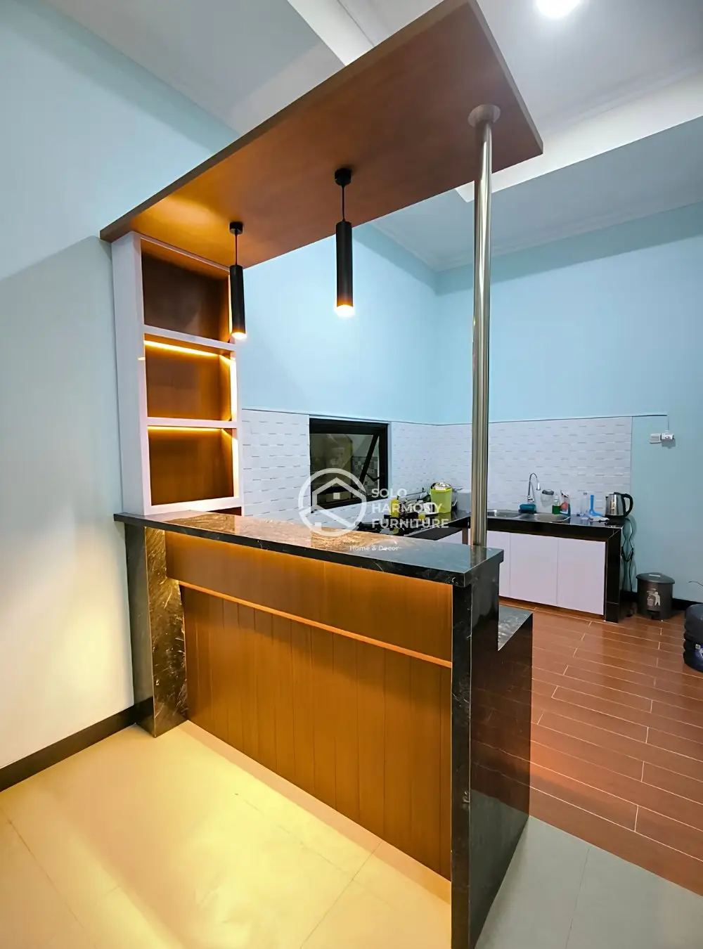 Modern Mini Bar & Kitchen Set — Kitchen Set foto 2 di Solo Baru, Sukoharjo