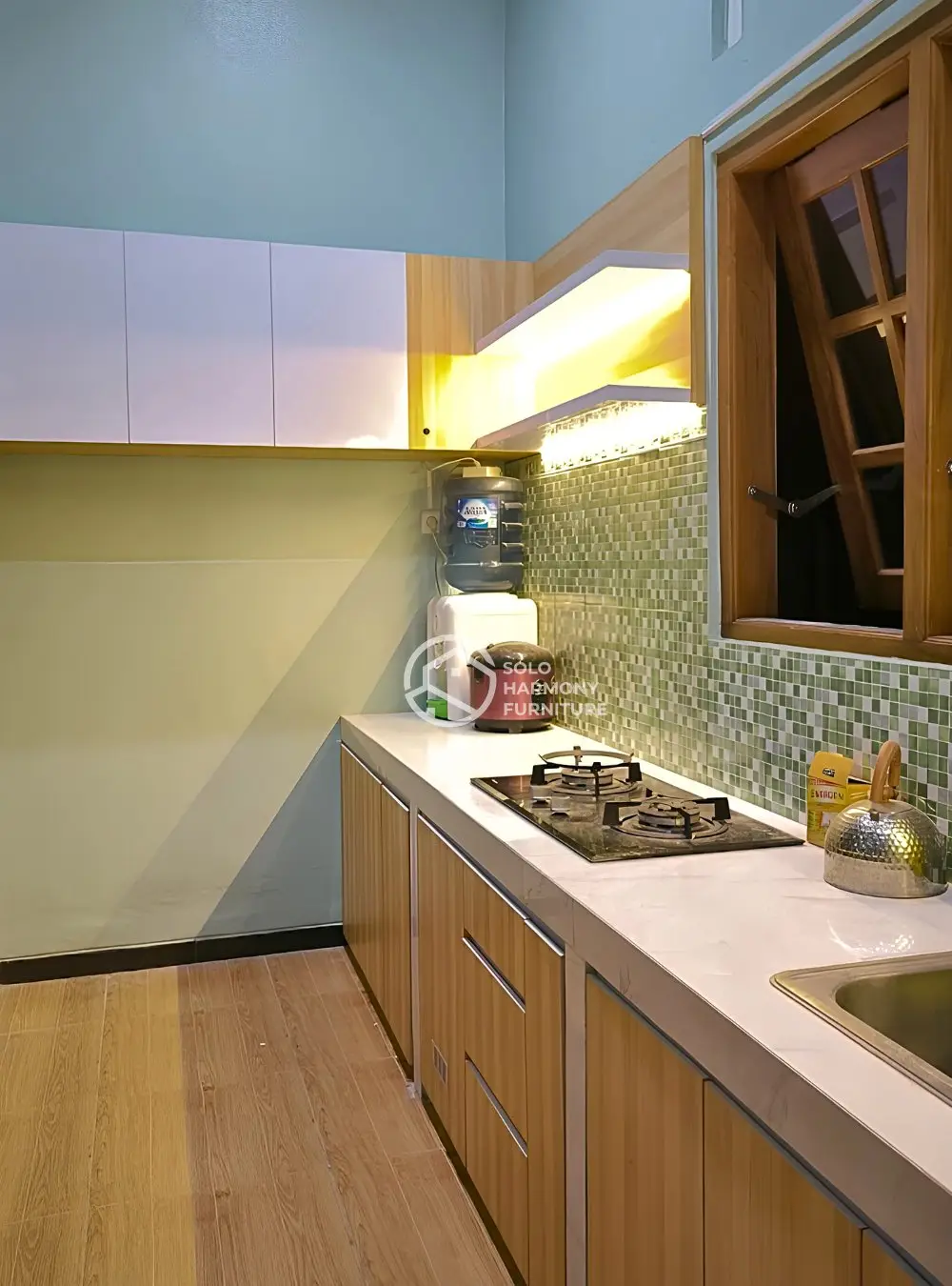 Kitchen Set Straight Layout Minimalis — Kitchen Set foto 3 di Boyolali