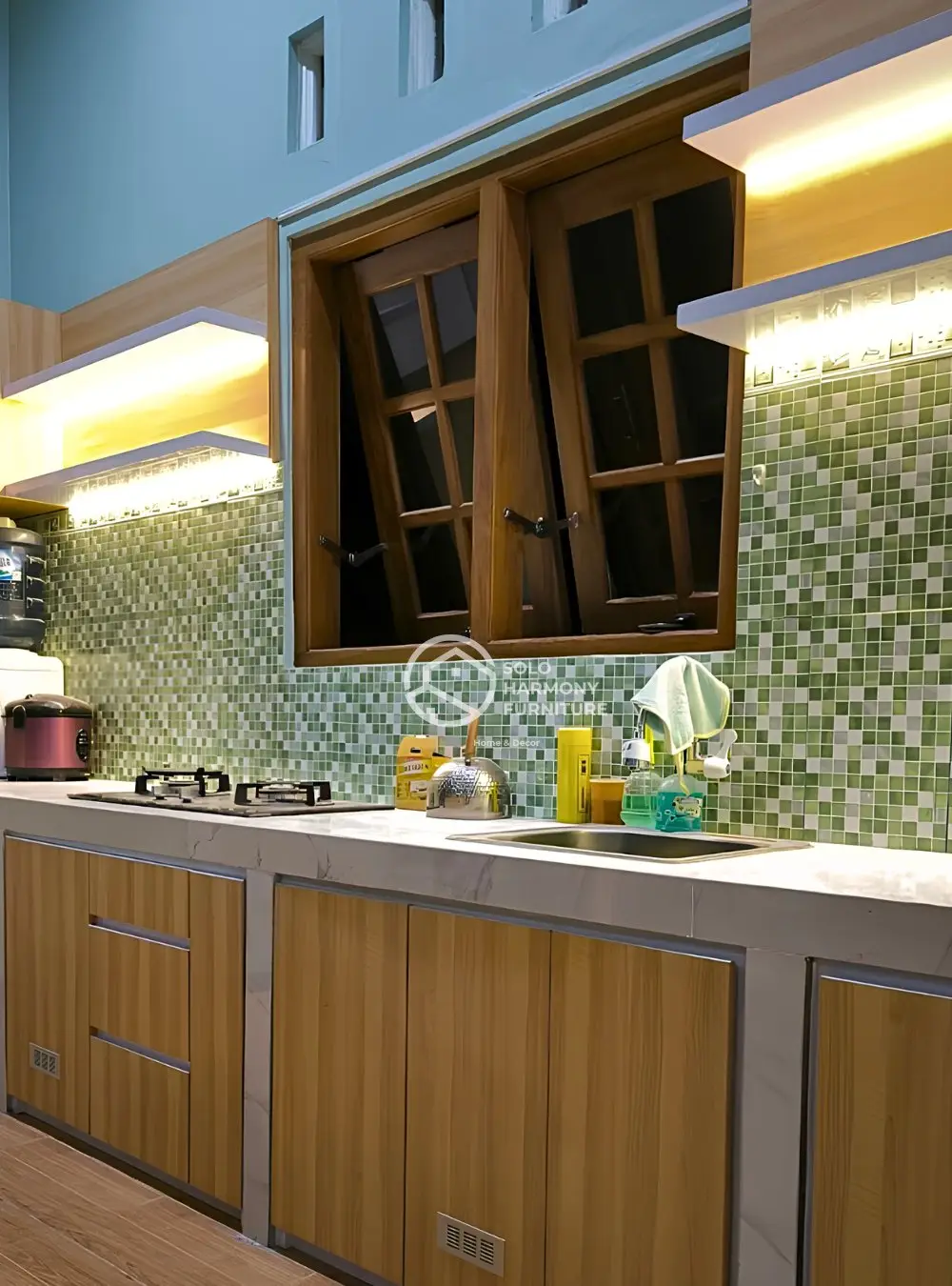 Kitchen Set Straight Layout Minimalis — Kitchen Set foto 4 di Boyolali