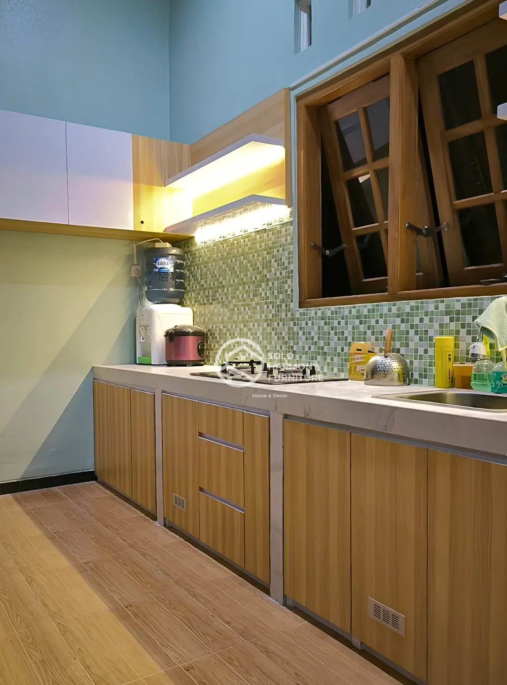 Kitchen Set Straight Layout Minimalis — Kitchen Set foto 5 di Boyolali