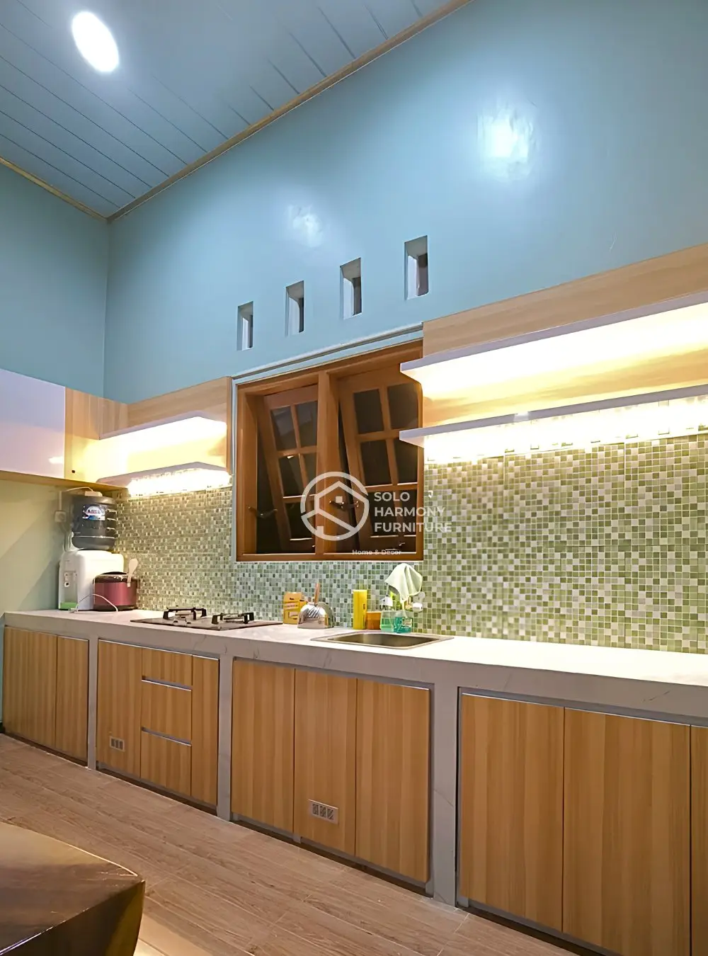 Kitchen Set Straight Layout Minimalis — Kitchen Set foto 6 di Boyolali