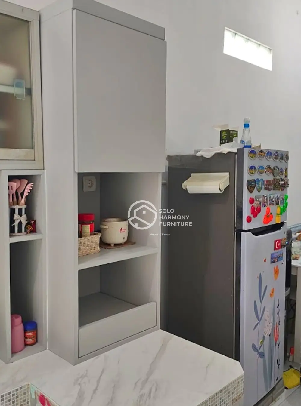 Tambahan Tall Cabinet Dapur L-Shape –  Bu Asniyah — Kitchen Set foto 2 di Cemani, Sukoharjo