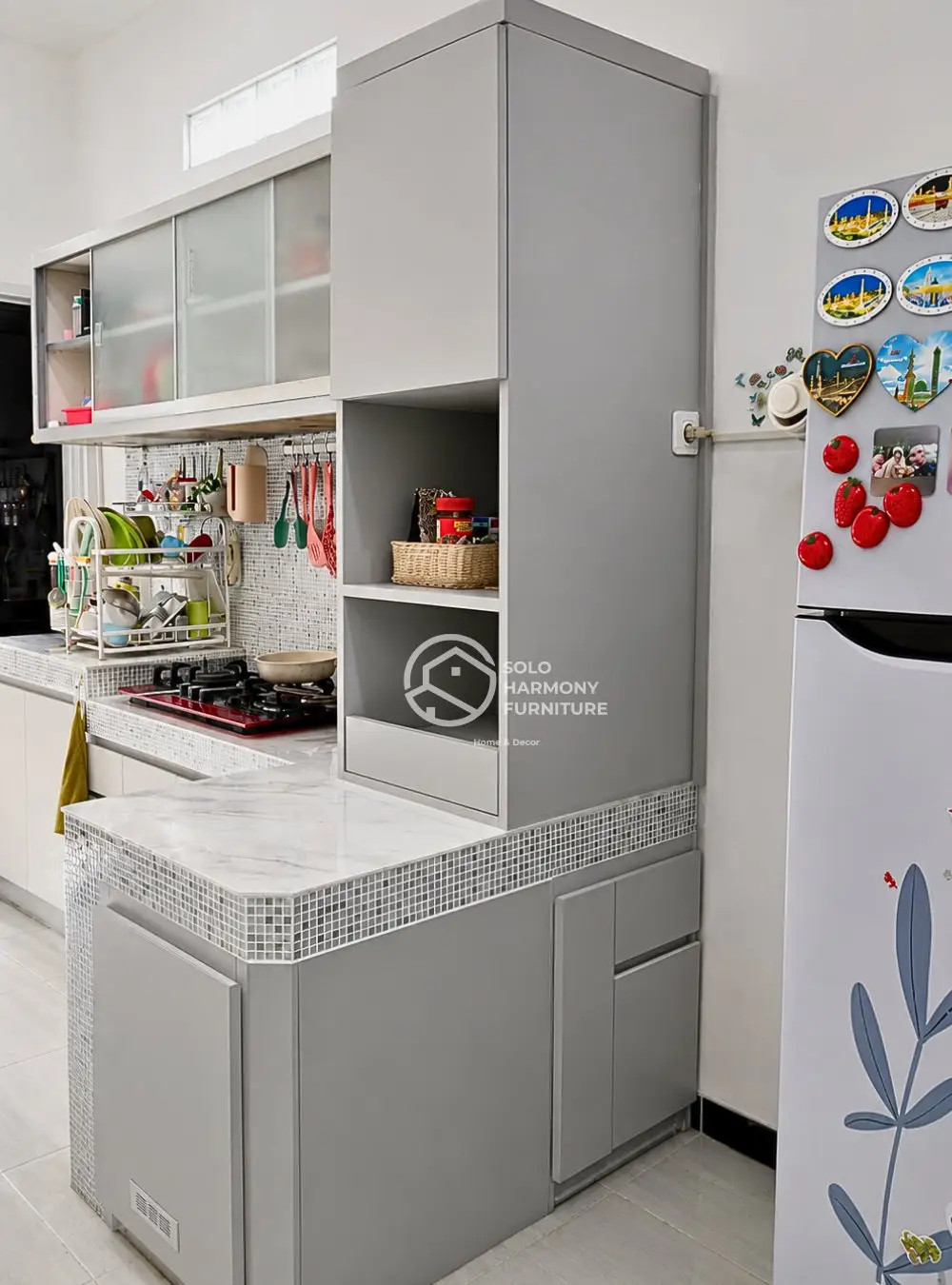 Tambahan Tall Cabinet Dapur L-Shape –  Bu Asniyah — Kitchen Set foto 3 di Cemani, Sukoharjo