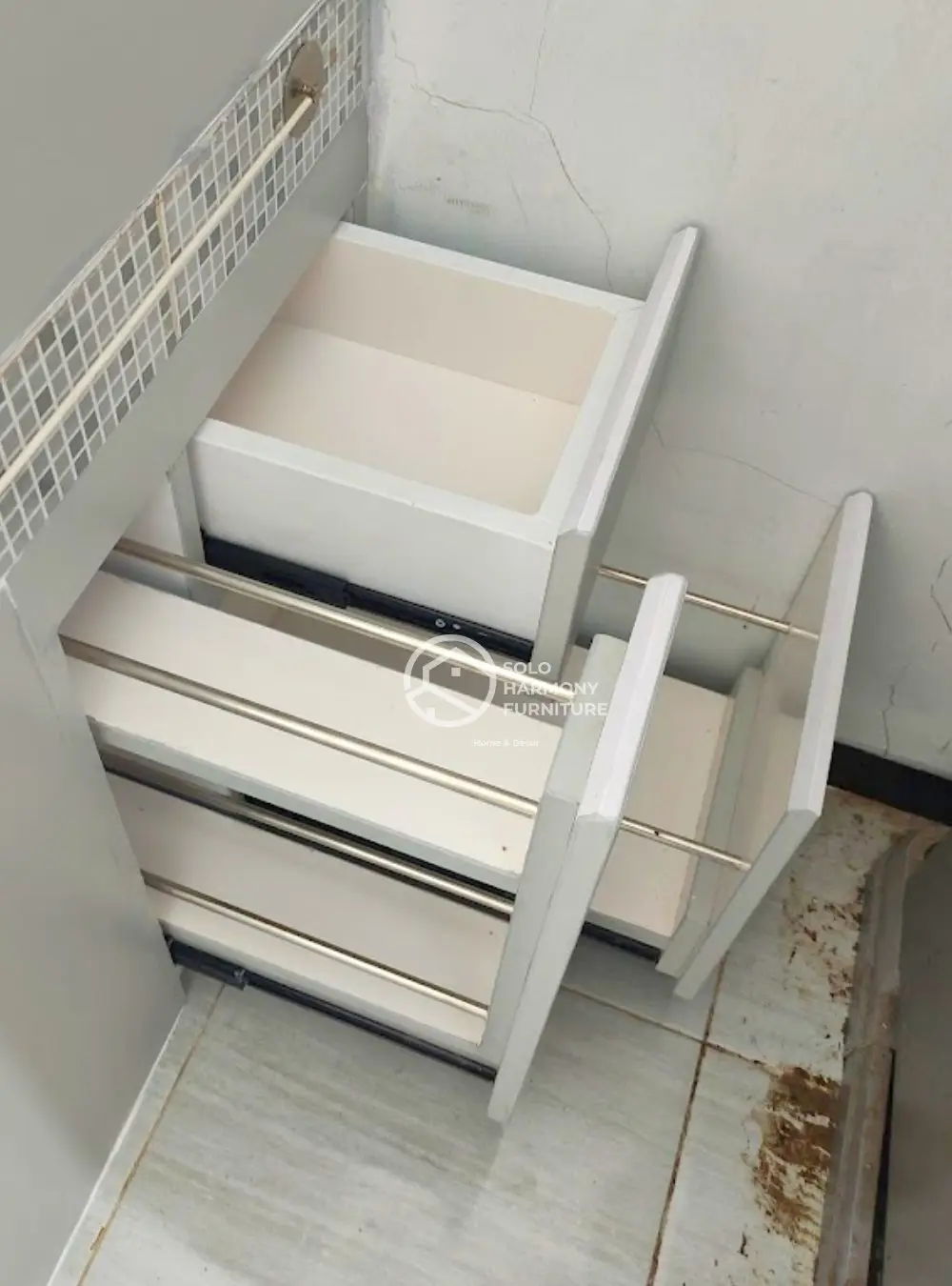 Tambahan Tall Cabinet Dapur L-Shape –  Bu Asniyah — Kitchen Set foto 6 di Cemani, Sukoharjo