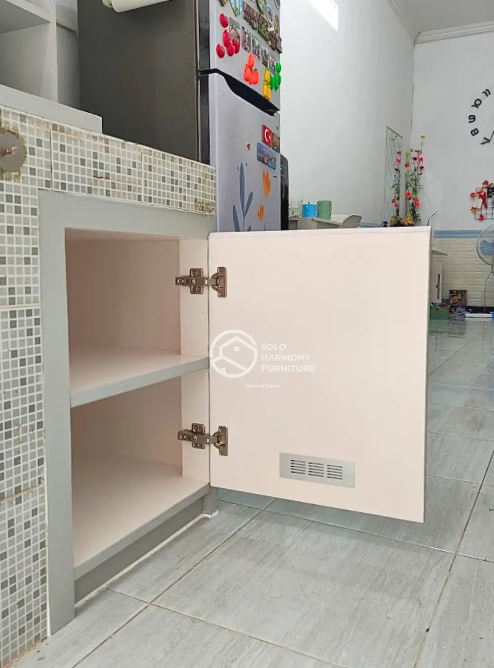 Tambahan Tall Cabinet Dapur L-Shape –  Bu Asniyah — Kitchen Set foto 7 di Cemani, Sukoharjo