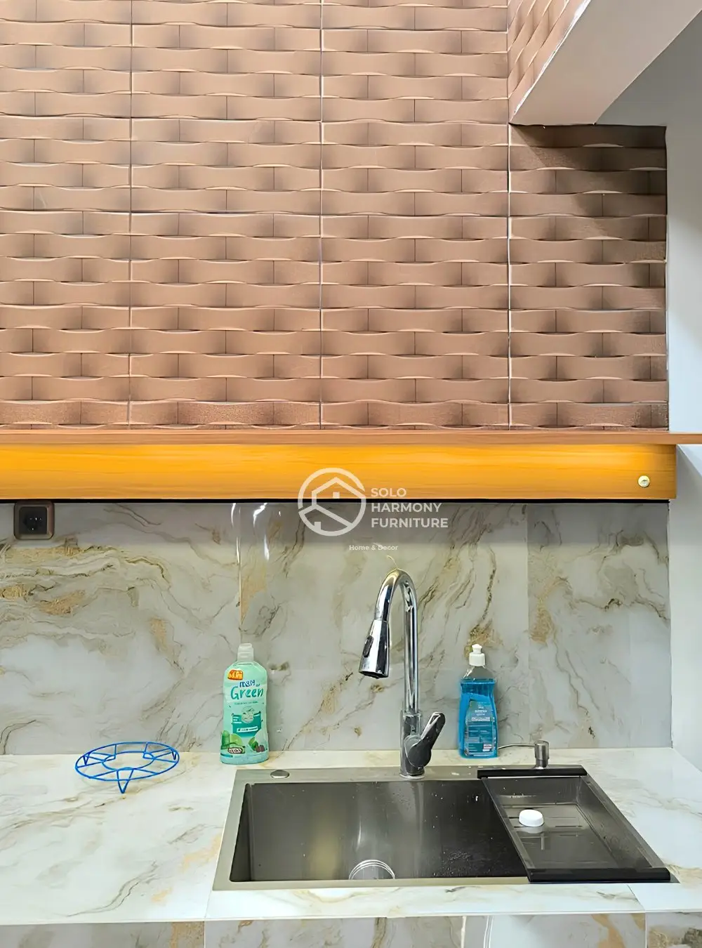 Kitchen Set Straight Layout Marmer — Kitchen Set foto 7 di Gentan , Sukoharjo
