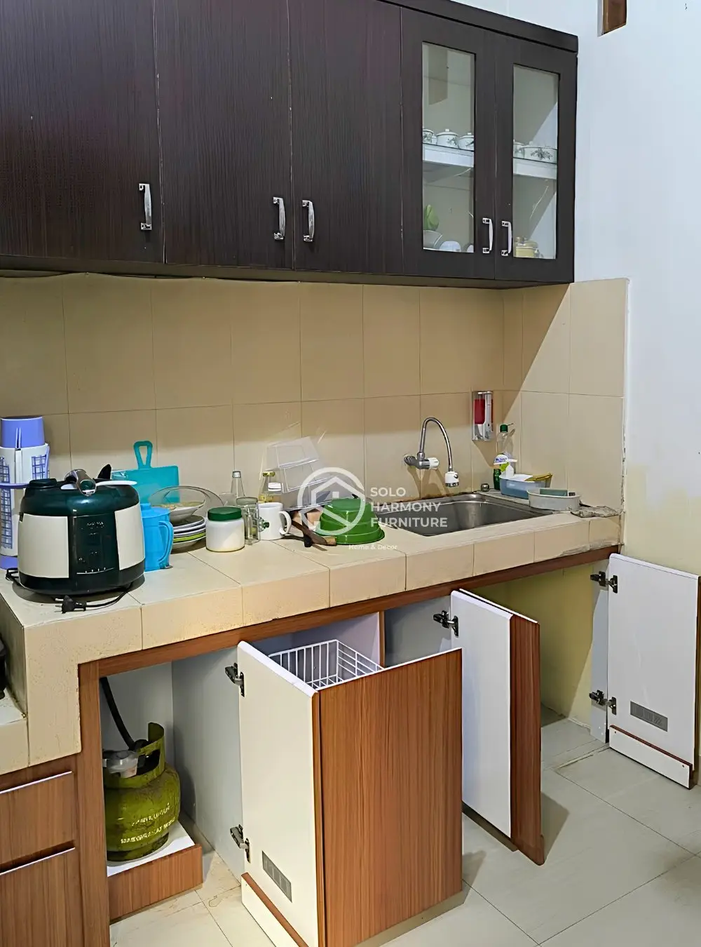 Custom Kabinet Kitchen Set Bawah — Kitchen Set foto 5 di Baturan, Colomadu, Karanganyar