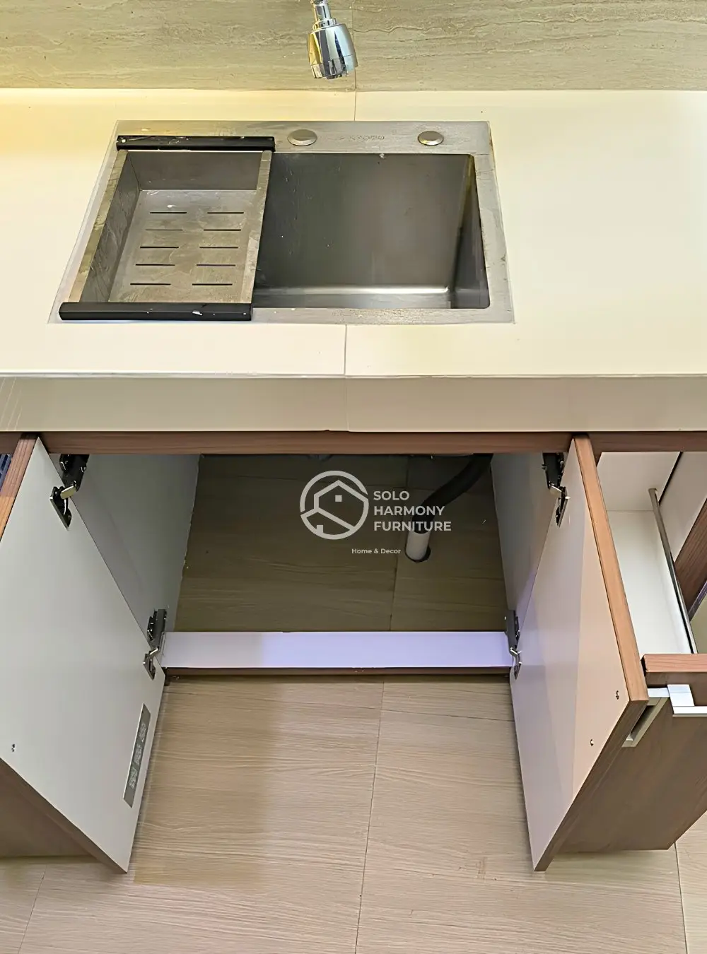 Kitchen Set L-Shape Sage & Wood — Kitchen Set foto 5 di Sumber, Solo