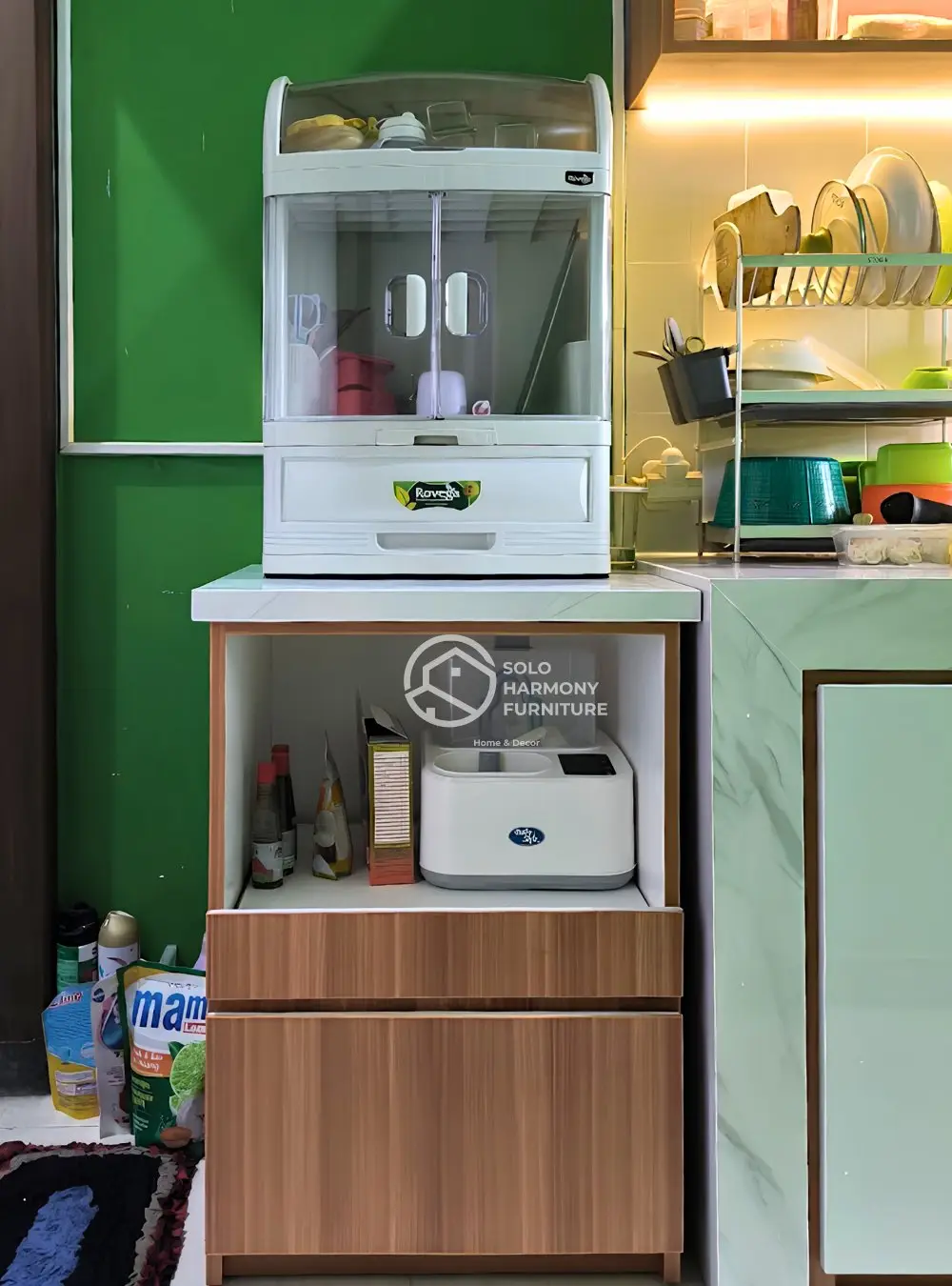 Kabinet Sudut Dapur Multifungsi — Lemari foto 2 di Banjarsari, Solo