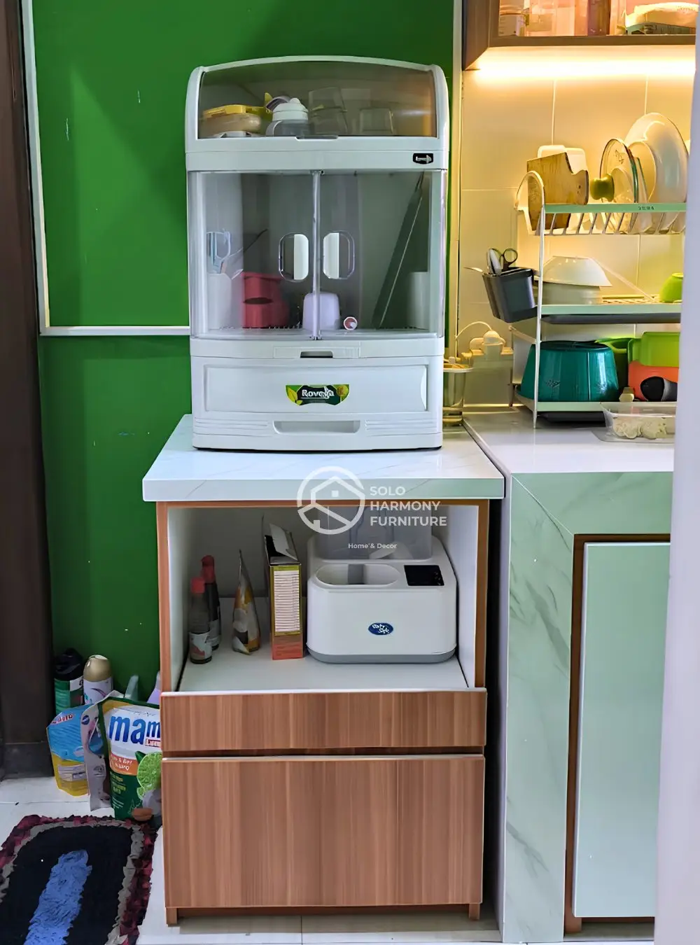 Kabinet Sudut Dapur Multifungsi — Lemari foto 3 di Banjarsari, Solo