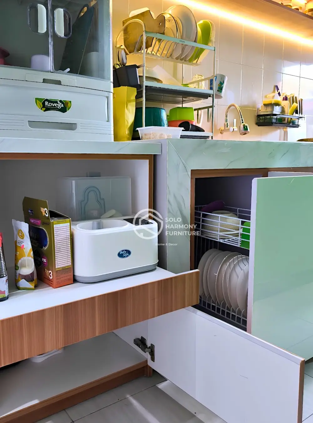 Kabinet Sudut Dapur Multifungsi — Lemari foto 4 di Banjarsari, Solo