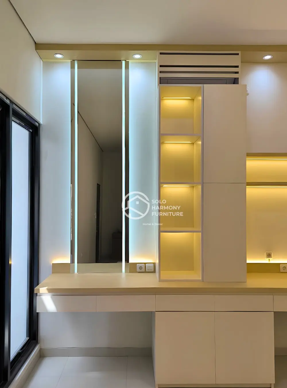 Set Kamar Tidur Utama Japandi Mewah — Interior foto 9 di Casablanca Signature Singopuran, Sukoharjo