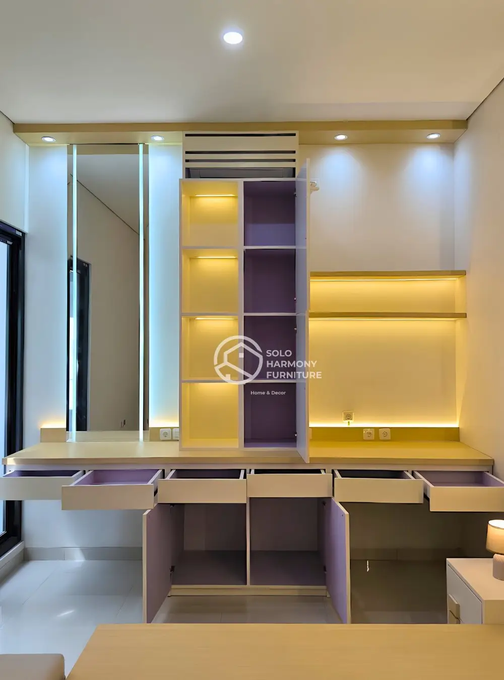 Set Kamar Tidur Utama Japandi Mewah — Interior foto 14 di Casablanca Signature Singopuran, Sukoharjo