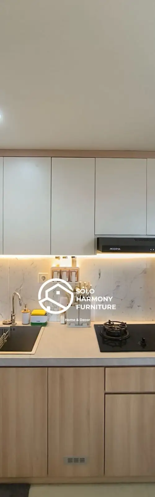 Kitchenset Scandinavian Minimalis — Kitchen Set Colomadu, Karanganyar · Solo Harmony Soloraya