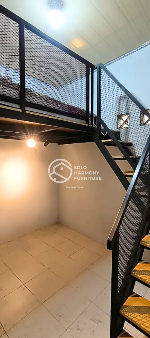 Interior Full Mezanin Industrial Minimalis di Boyolali — Solo Harmony Furniture