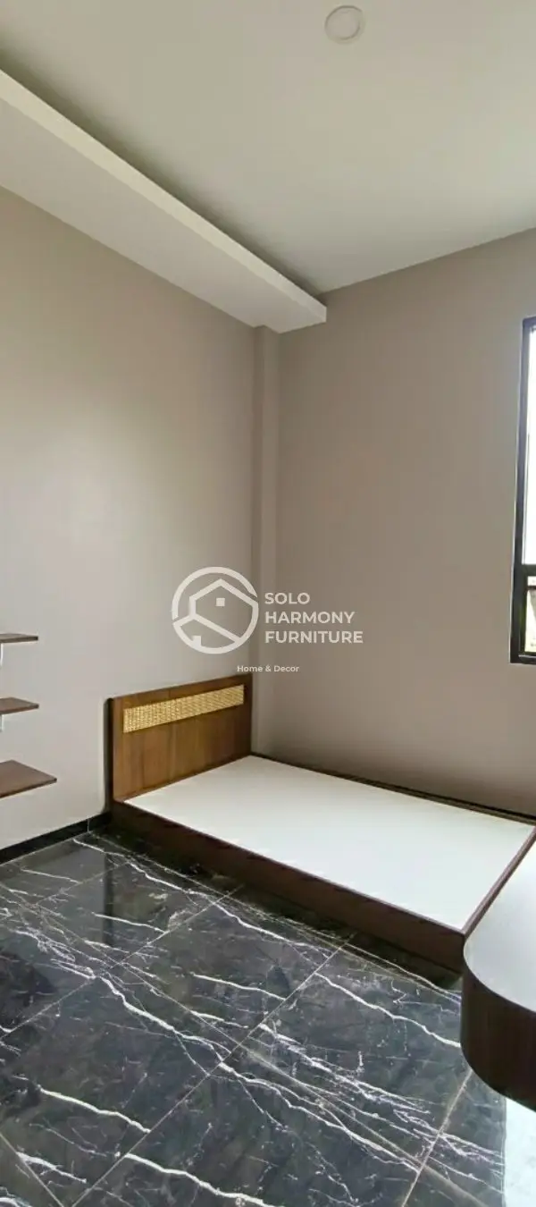 Interior Kamar Kos Japandi — Interior di Gajahan, Colomadu, Karanganyar · Solo Harmony Furniture Soloraya