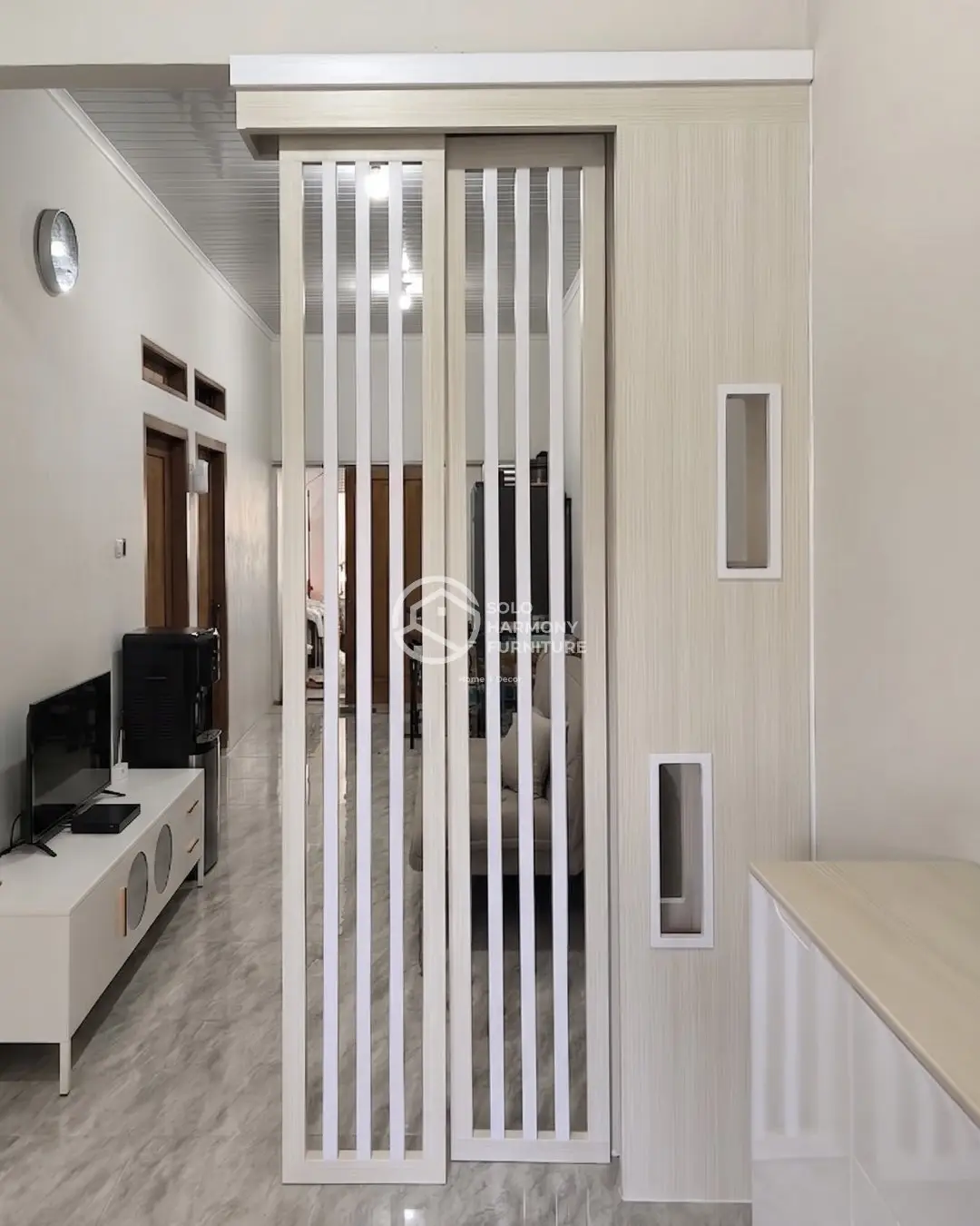 Interior Partisi — Bu Riska di Sumber, Banjarsari, Solo — Solo Harmony Furniture
