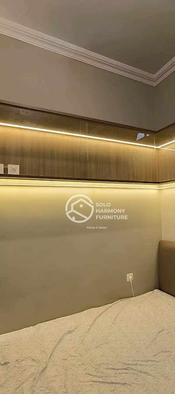 Floating Corner Display Box — Interior di Laweyan, Solo · Solo Harmony Furniture Soloraya