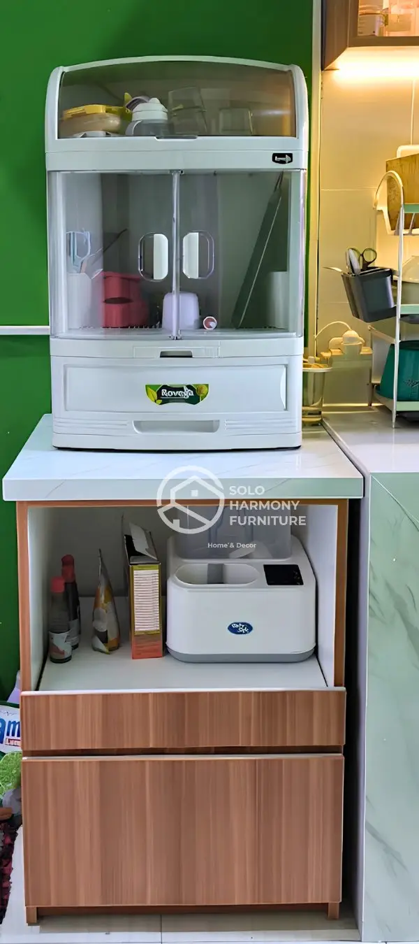 Kabinet Sudut Dapur Multifungsi — Lemari di Banjarsari, Solo · Solo Harmony Furniture Soloraya